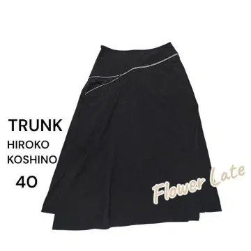 [ 컨디션 최상 ] 히로코코시노 TRUNK 지퍼 랩 롱 스커트 40