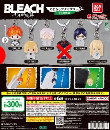 BLEACH 천년혈전편 메지루시 액세서리 3종 세미 컴프 5개 세트