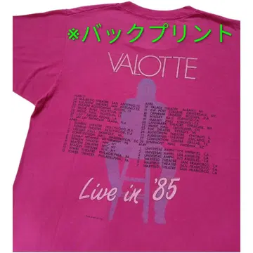 80s 줄리안 레논 발로트 VALOTTE 티셔츠 다크 핑크 L