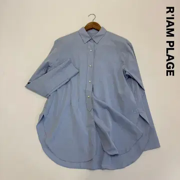 플라주 R'IAM 브라우징 튜닉 코튼 셔츠 블라우스