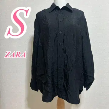 ZARA 긴팔 셔츠 블랙 S 사이즈 캐주얼 코디 깔끔한 코디