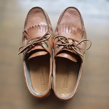 REGAL STANDARDS 데크 슈즈 프린지 브라운 27cm