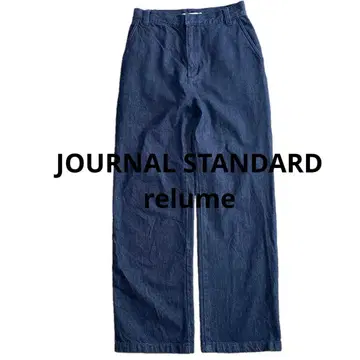 JOURNAL STANDARD relume 데님 와이드 팬츠 38 다크 네이비
