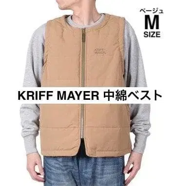 새상품*득템*KRIFFMAYER 클리프 메이어 충전솜 베스트 베이지 M