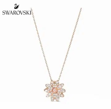 SWAROVSKI 목걸이 이터널 플라워 로즈 골드
