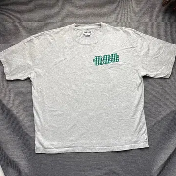 TTT 깅엄 체크 로고 티 ( GREY ) XL 사이즈