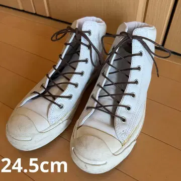 24.5 CONVERSE JACK PURCELL MID 가죽 하이컷