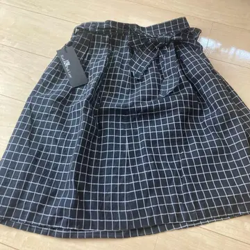 칼 파크 레인 체크 무늬 플레어 스커트 11호