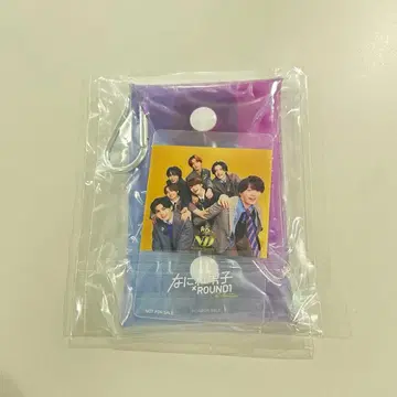 나니와단시 라운드 원 라우완 ND5 카드 포함 클리어 파우치 새상품