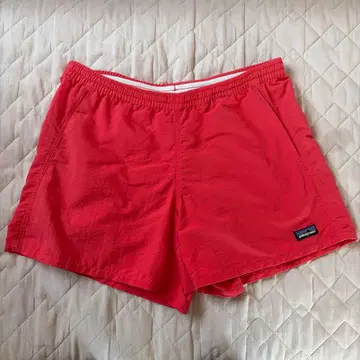 Patagonia 파타고니아 숏팬츠 레드 woman S 형광 오렌지