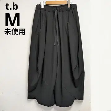 미사용 t.b 센소유니코 38 블랙 와이드 팬츠