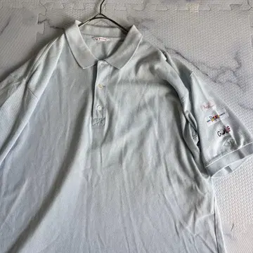 인기 파파스 Papas 스카이블루 반팔 피케 셔츠 L mr707