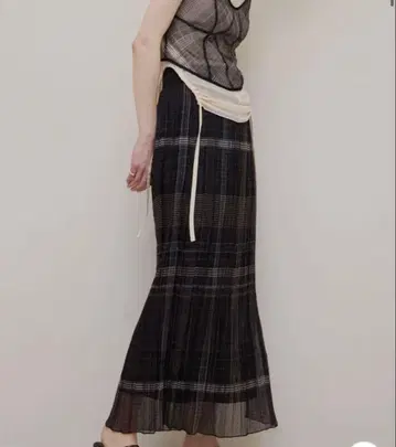 Ameri vintage MEDI STRAIN CHECK SKIRT