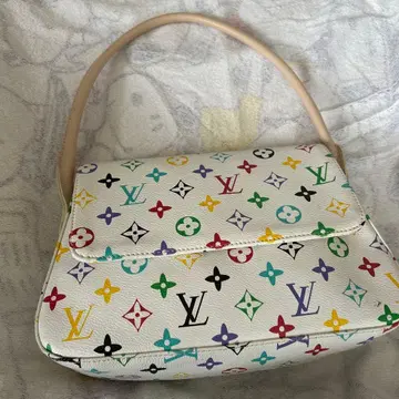 멀티 컬러 패턴 핸드백 컨디션 최상