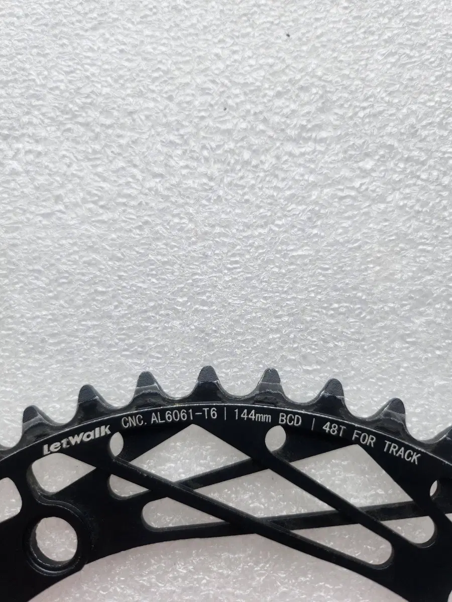 Letwalk CNC 체인링 48T 블랙 144 BCD