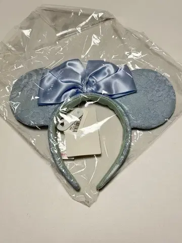 디즈니 머리띠 레이스 블루