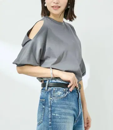 미사용 VERMEIL par iena 숄 슬릿 티셔츠