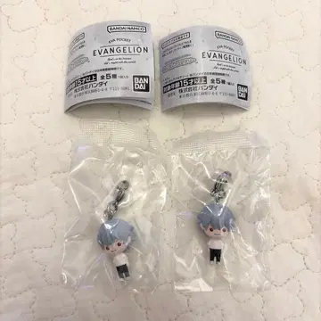 EVANGELION EVA POCKET 나기사 카오루 메지루시 액세서리 2개