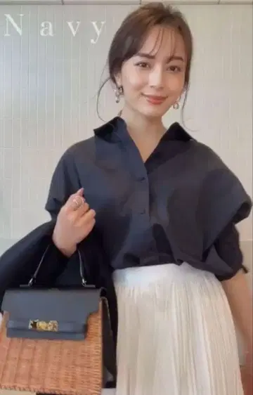 anuans 스탠다드 셔츠 네이비