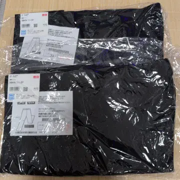 UNIQLO 최신 감동 팬츠 블랙 2족 100x76 (밑단 기장 수선으로 74cm)