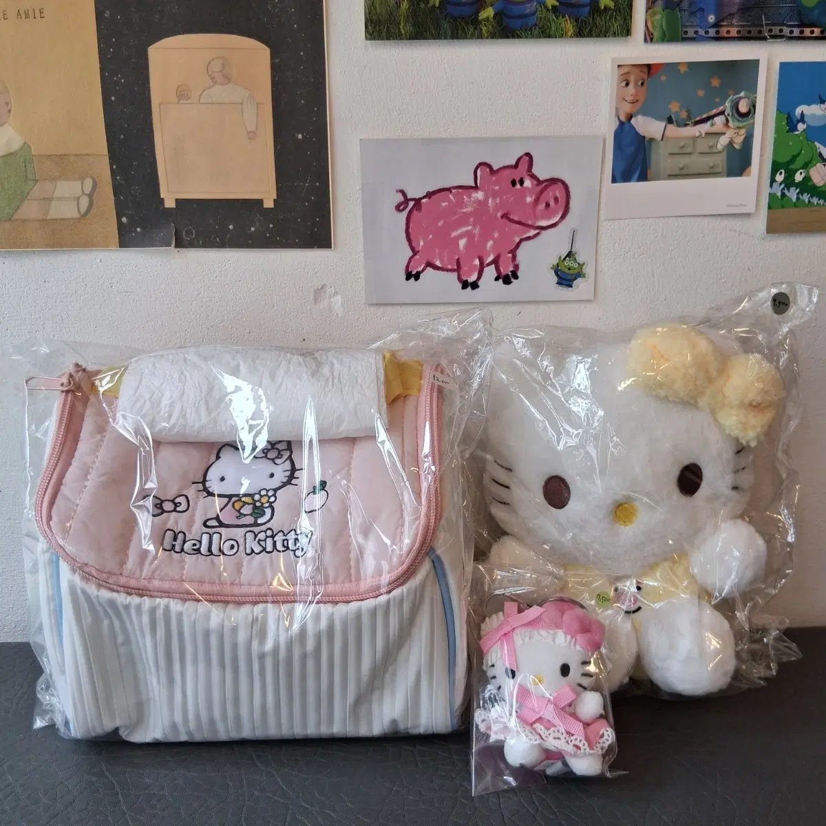 키티하우스 피우치와 키티 인형 세트 일괄