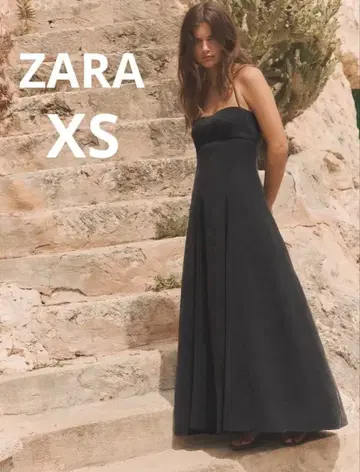 ZARA 볼륨 홀터넥 원피스 XS 미사용 새상품