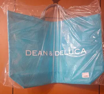 DEAN & DELUCA 메쉬 토트백 L 터콰이즈 블루