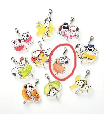 PEANUTS 스누피 이어지는 아크릴 참 코코넛 한정판