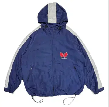 Wu tang clan 나일론 후드 부착 자켓 90s 빈티지 밴딩