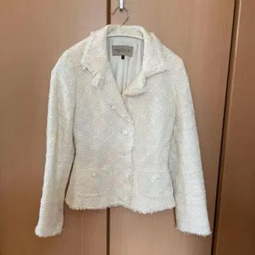 PROPORTION BODY DRESSING 트위드 자켓 화이트
