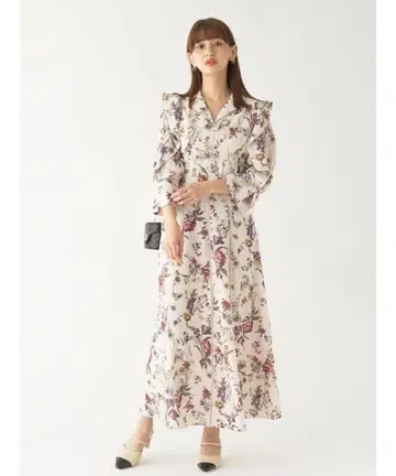 snidel 뷔스티에 라이크 프린트 원피스
