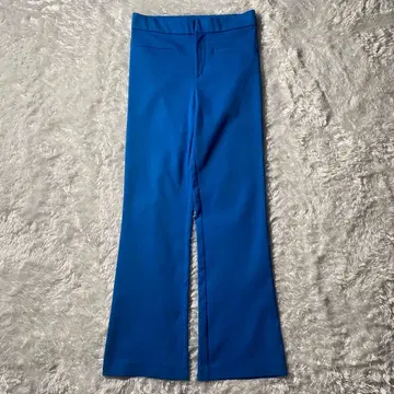 ZARA 컬러 팬츠 플레어 로얄 블루 XS 슬림 레그 스트레치