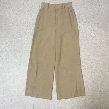 유나이티드 애로우즈 냉감 린넨 혼방 슬랙스 팬츠 베이지