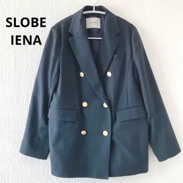 SLOBE IENA 테일러드 자켓 네이비 골드 버튼 38