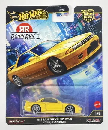 MATTEL HOTWHEELS RONIN RUN II JBK88 NISSAN SKYLINE GT-R (R32) PANDEM 1/5