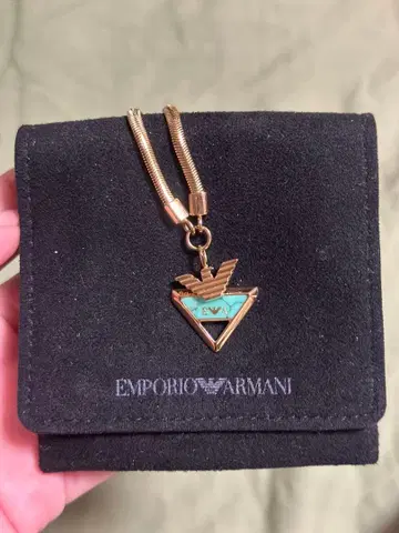 EMPORIO ARMANI 팔찌 터콰이즈풍 참