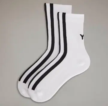 [ 미개봉 새상품 ] Y-3 스트라이프 삭스 22~24cm 화이트