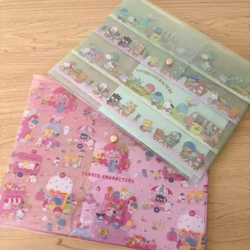 새상품 Sanrio 산리오 캐릭터 플랫 케이스 우체국 한정판 2개 세트