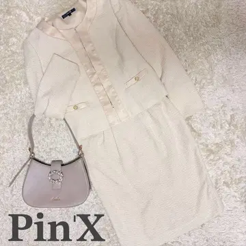 Pin'X 노카라 자켓 셋업 아이보리