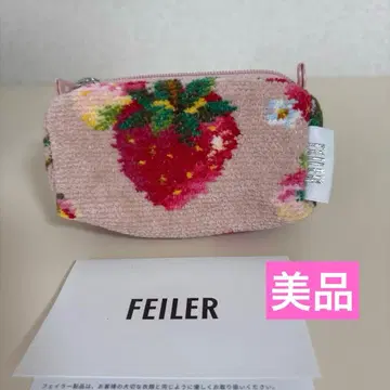 새상품급 [ FEILER ] 페이러 미니 파우치 소품함 스트로베리 작음