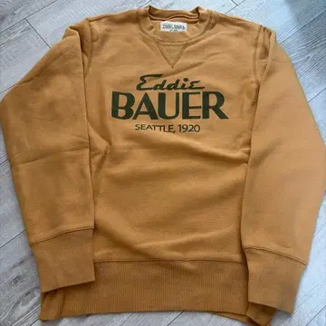 구제 의류 Eddie Bauer 로고 프린트 맨투맨