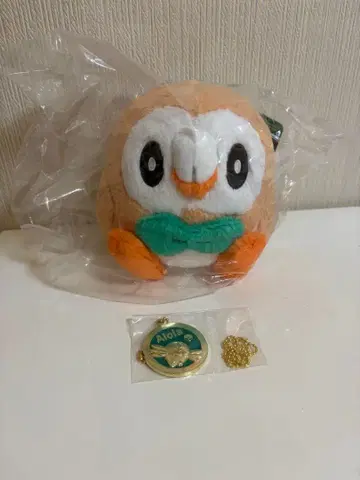 포켓몬 제일복권 모쿠로 봉제 인형 메탈 참 세트