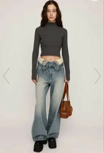 LAYERED STRAIGHT DENIM 팬츠 sly 0 사이즈