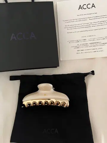 새상품 아카 레브르 클립L 펄 화이트 이탈리아제