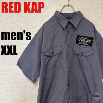 a274 [REDKAP] 반팔 워크 셔츠 [남성용 2XL] 네이비