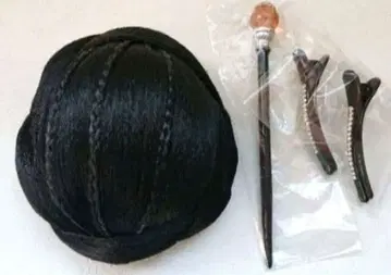 일본 의류용 가발 묶은 머리 헤어콤 포함