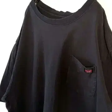 Wrangler 워크 의류 자수 포켓 T셔츠 XL 블랙 구제 의류