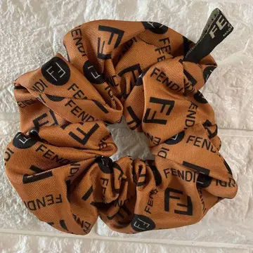 스크런치 머리끈 브라운