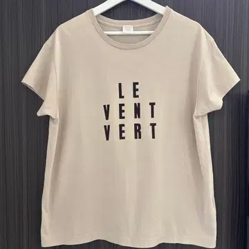 일본제 IENA LE VENT VERT 티셔츠 베이지