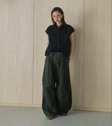 esica 와이드 팬츠 블랙 free